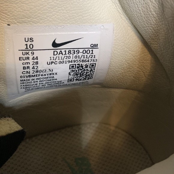 Nike SB Zoom Blazer Mid PRM Black Light Dew DA1839-001 Men's size 10 - Picture 7 of 11